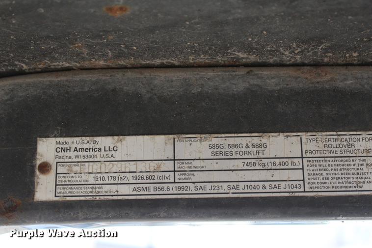 image for item L4953 Case 586G rough terrain forklift