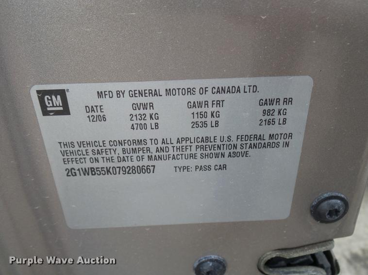 image for item L7221 2007 Chevrolet Impala LS