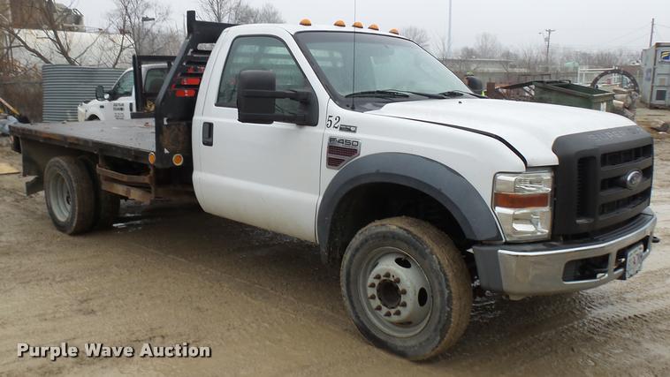 image for item L7238 2008 Ford F450 Super Duty XL flatbed truck