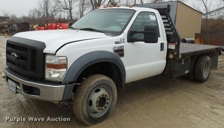 image for item L7238 2008 Ford F450 Super Duty XL flatbed truck