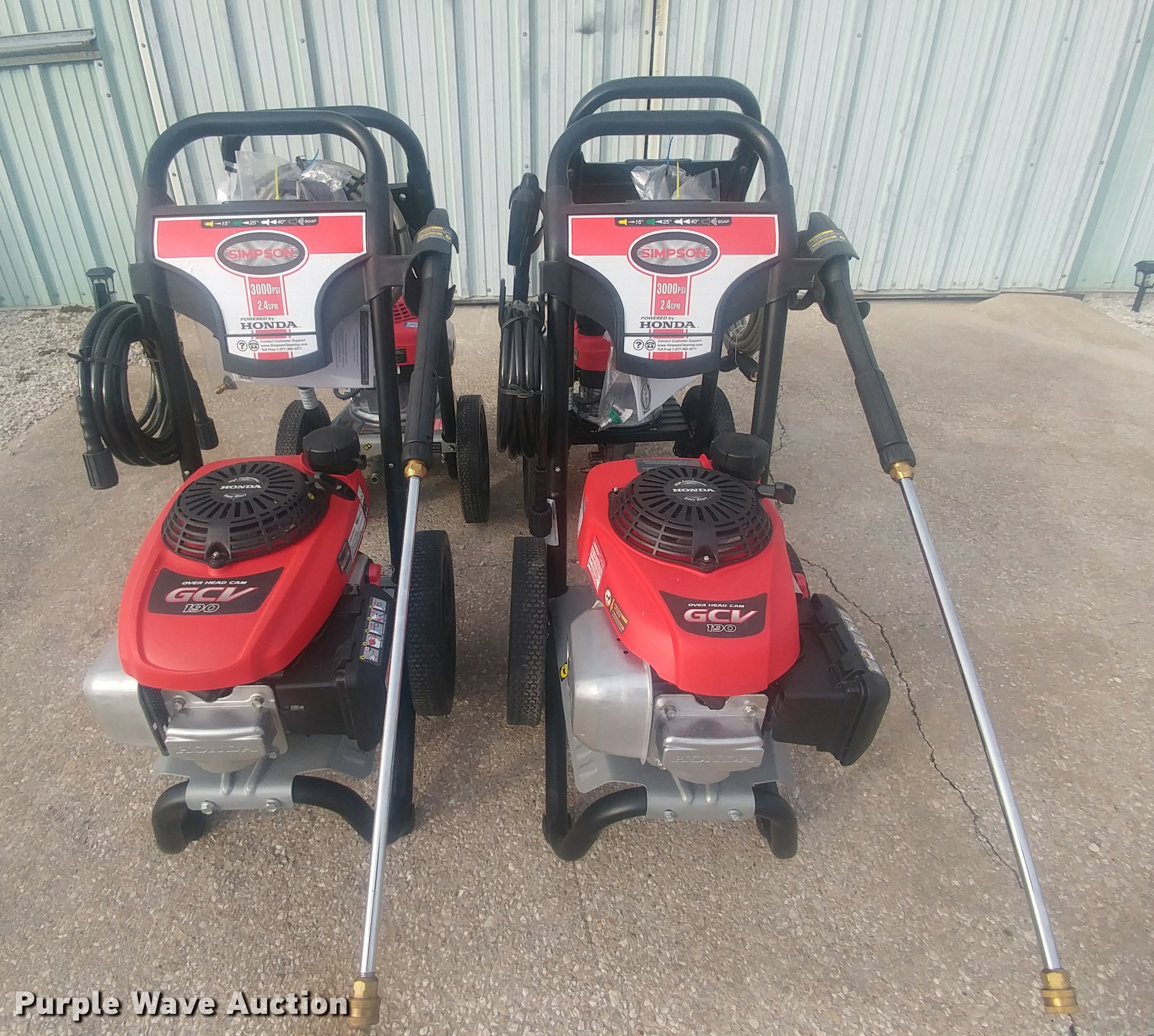 (4) Simpson MSV3024-R pressure washers in Williamsburg, KS | Item F1285