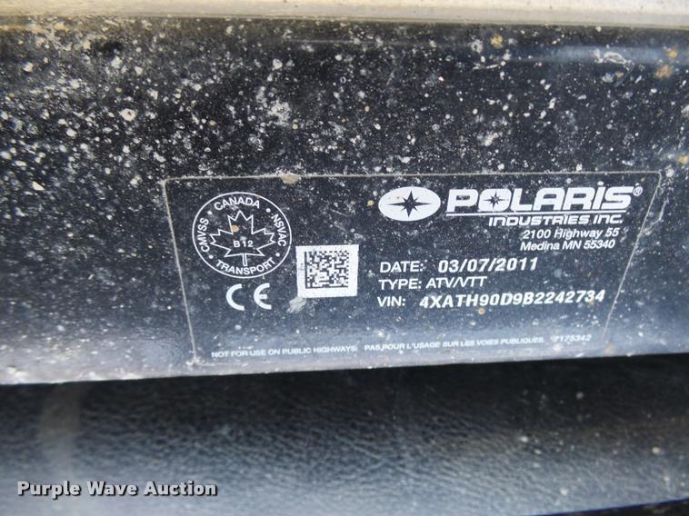 image for item CC9059 2011 Polaris Ranger utility vehicle