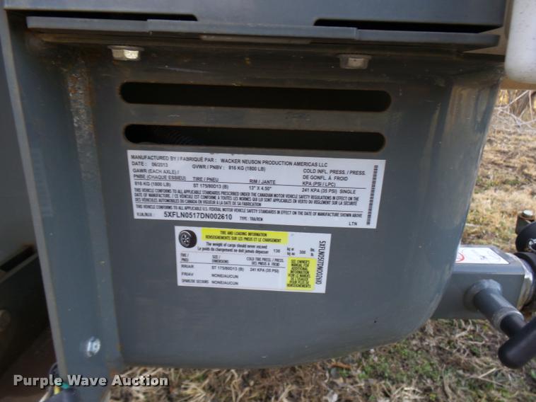 image for item CC9061 2013 Wacker Light Tower LTN6 light plant