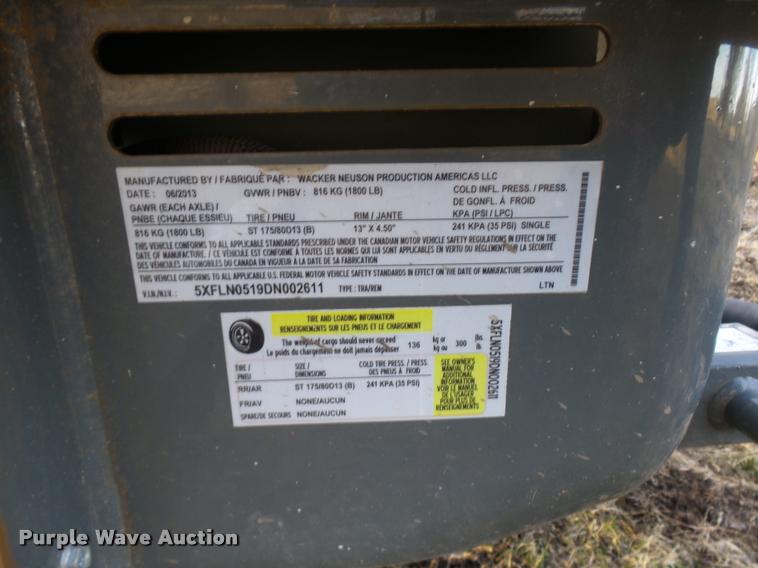 image for item CC9062 2013 Wacker Light Tower-LTNG light plant