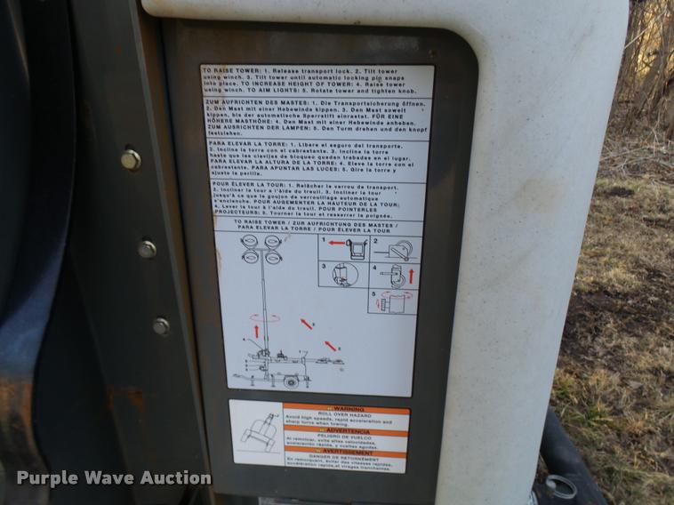 image for item CC9062 2013 Wacker Light Tower-LTNG light plant