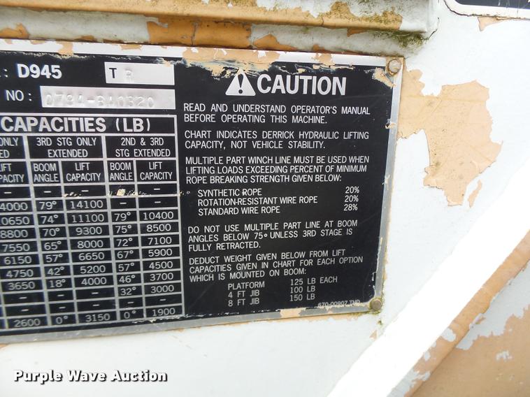 image for item DA3278 1995 International 4800 digger derrick truck