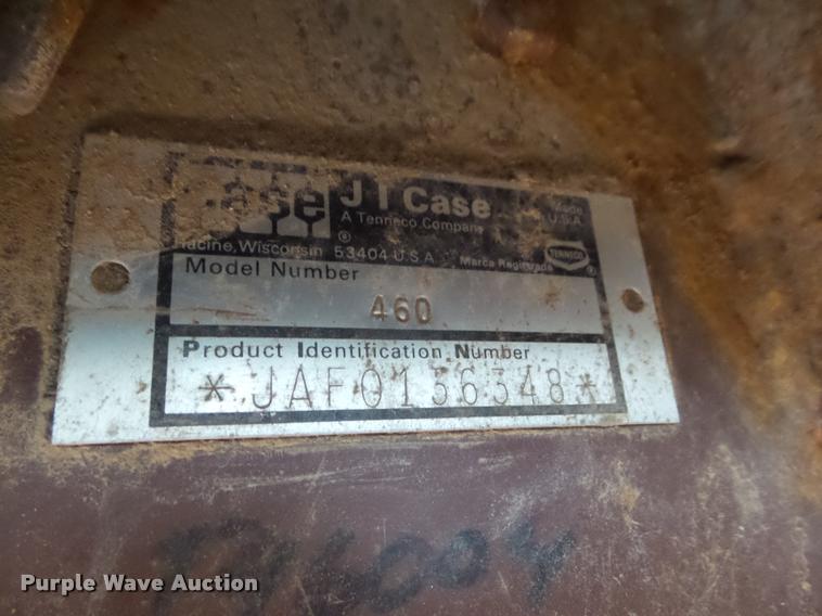 image for item DA7520 1994 Case 460 trencher