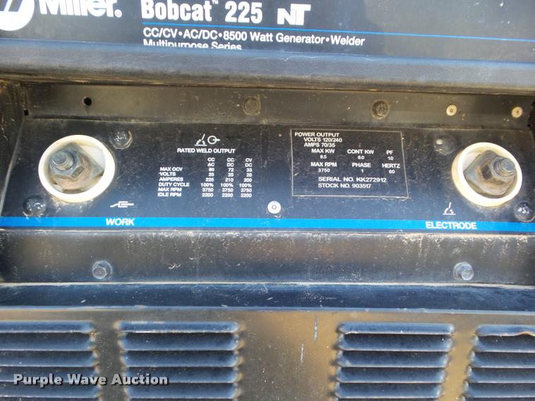 image for item DA7554 Miller Bobcat 225 NT welder/generator