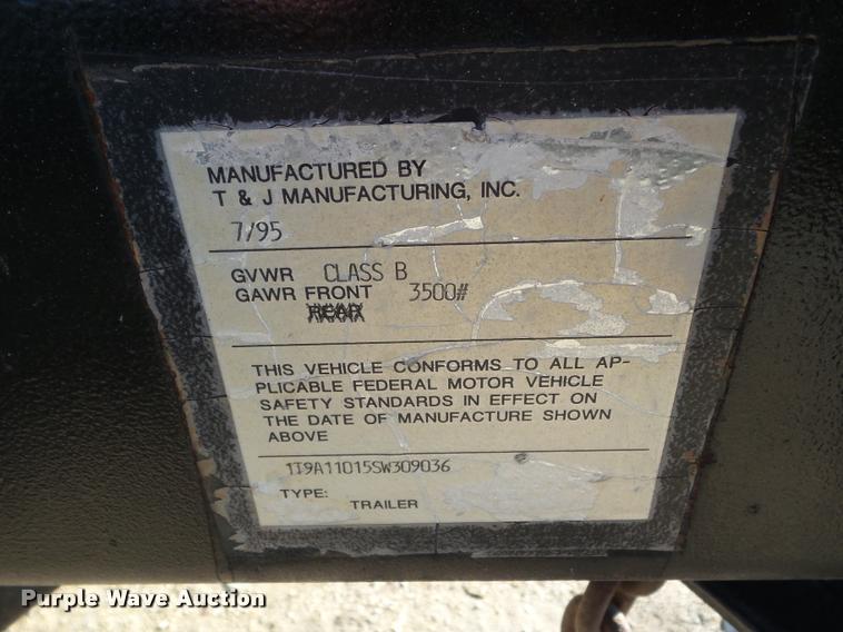 image for item DA7556 1995 T&J generator