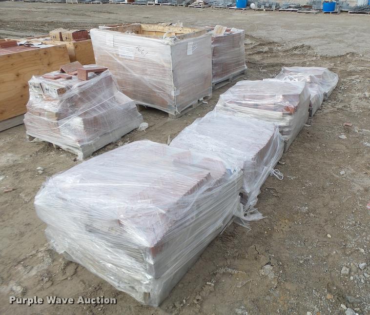 image for item DA9318 Approximately 11 pallets of Endicott red bricks
