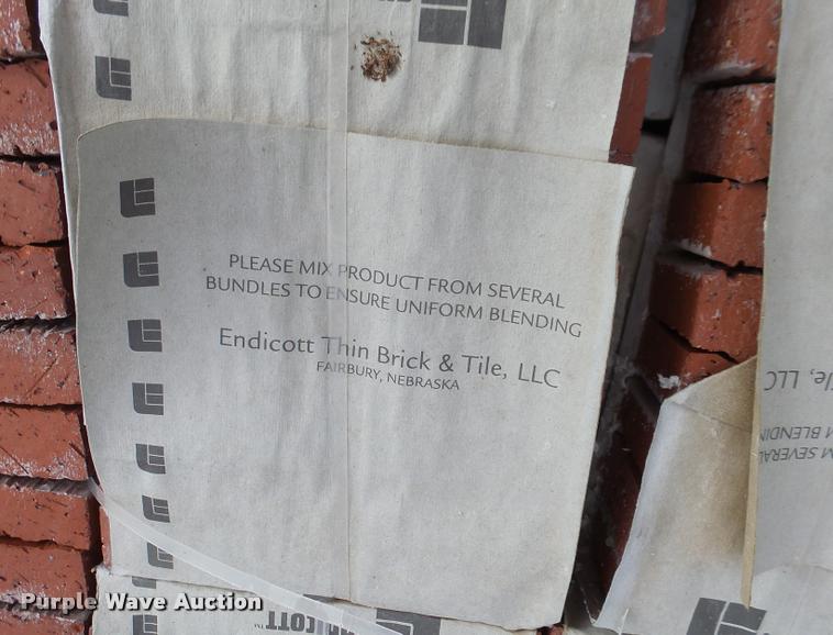 image for item DA9320 Approximately 5 pallets vertical score waxed bricks