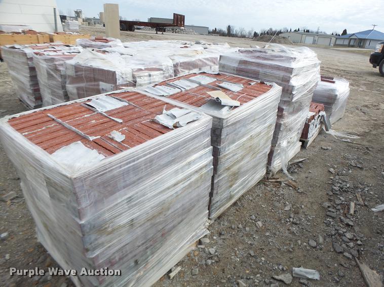 image for item DA9320 Approximately 5 pallets vertical score waxed bricks