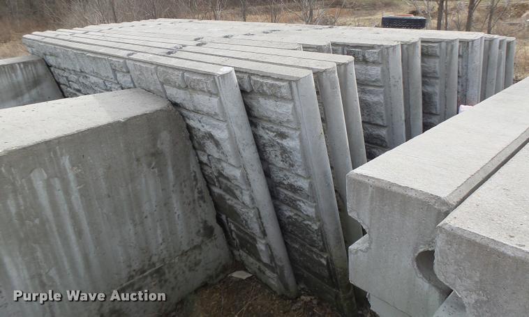 image for item DA9326 Approximately 42 Ashlar Stone concrete sound wall panels