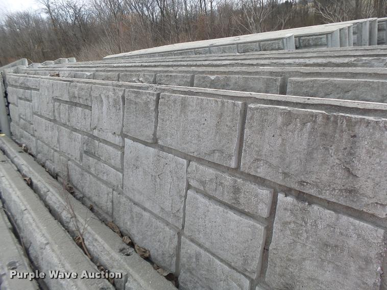 image for item DA9326 Approximately 42 Ashlar Stone concrete sound wall panels