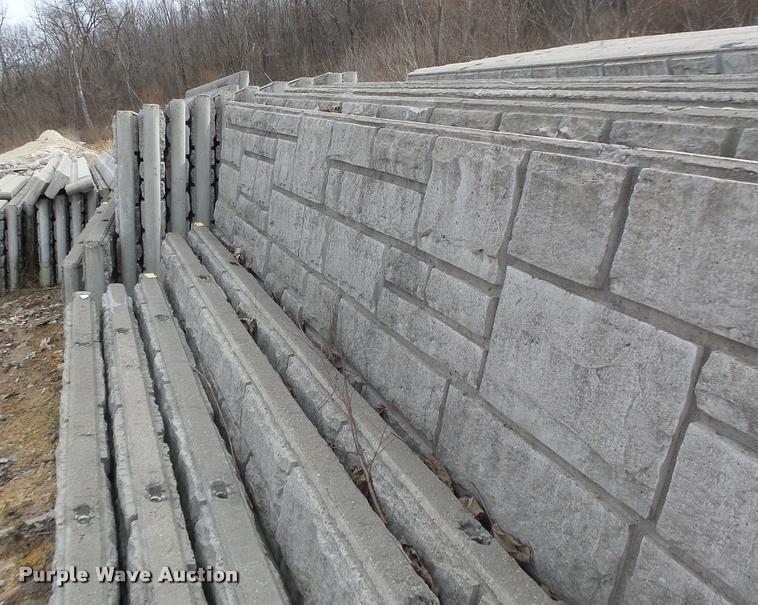 image for item DA9326 Approximately 42 Ashlar Stone concrete sound wall panels