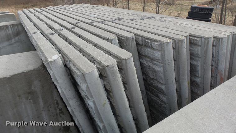 image for item DA9326 Approximately 42 Ashlar Stone concrete sound wall panels