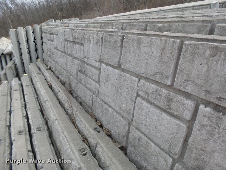 image for item DA9326 Approximately 42 Ashlar Stone concrete sound wall panels