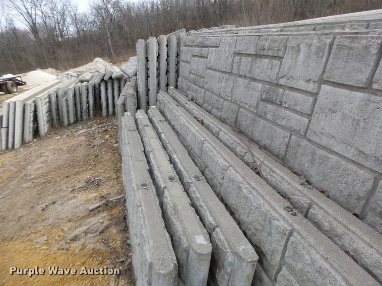 image for item DA9326 Approximately 42 Ashlar Stone concrete sound wall panels