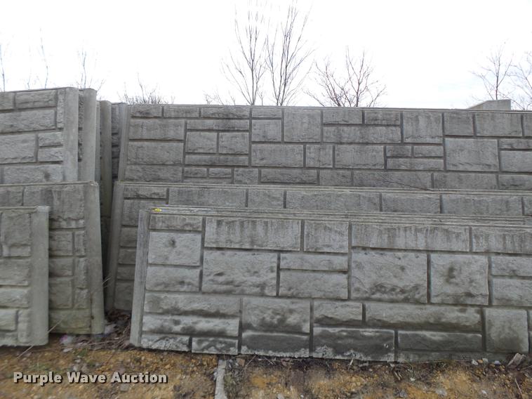image for item DA9326 Approximately 42 Ashlar Stone concrete sound wall panels