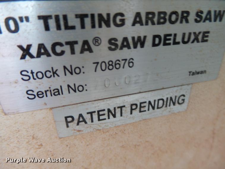 image for item DA9328 Jet Xacta table saw