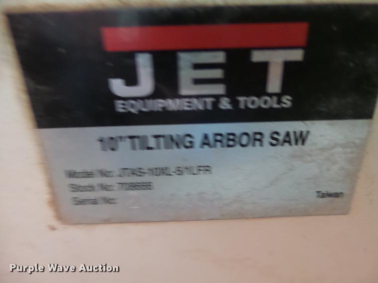 image for item DA9329 Jet JTAS-10XL-5/1FLR table saw