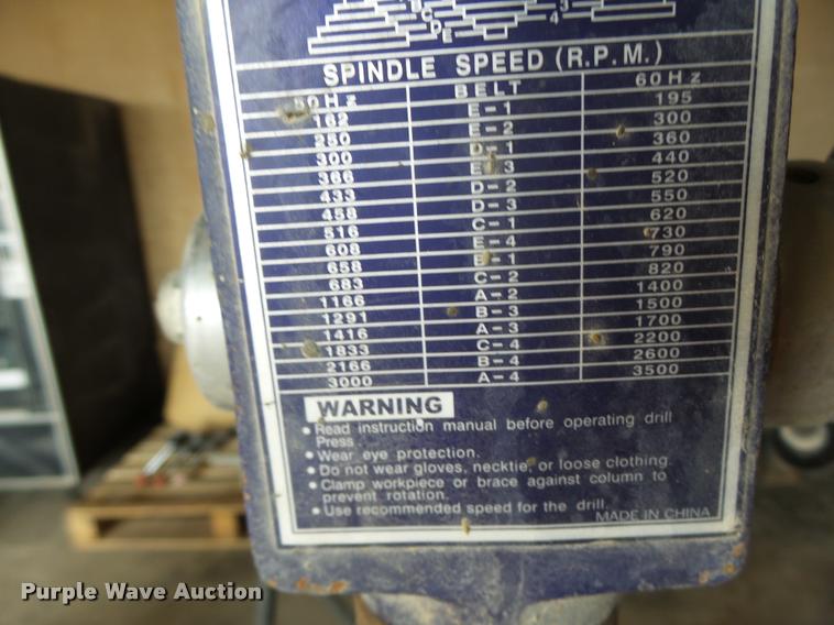 image for item DA9333 2001 King MOD-1120-111 drill press