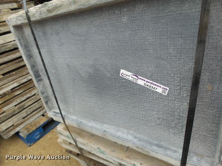 image for item DA9347 Approximately 128 fabric textured concrete forms