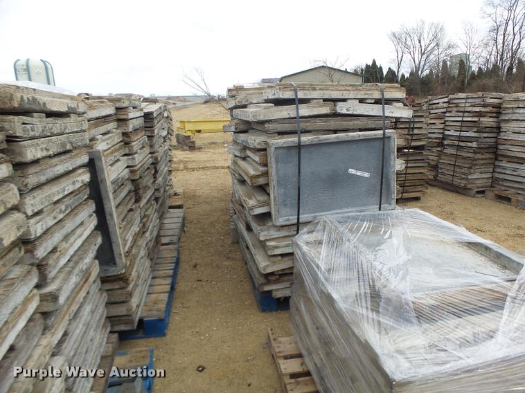 image for item DA9347 Approximately 128 fabric textured concrete forms