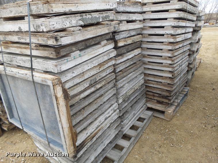 image for item DA9347 Approximately 128 fabric textured concrete forms