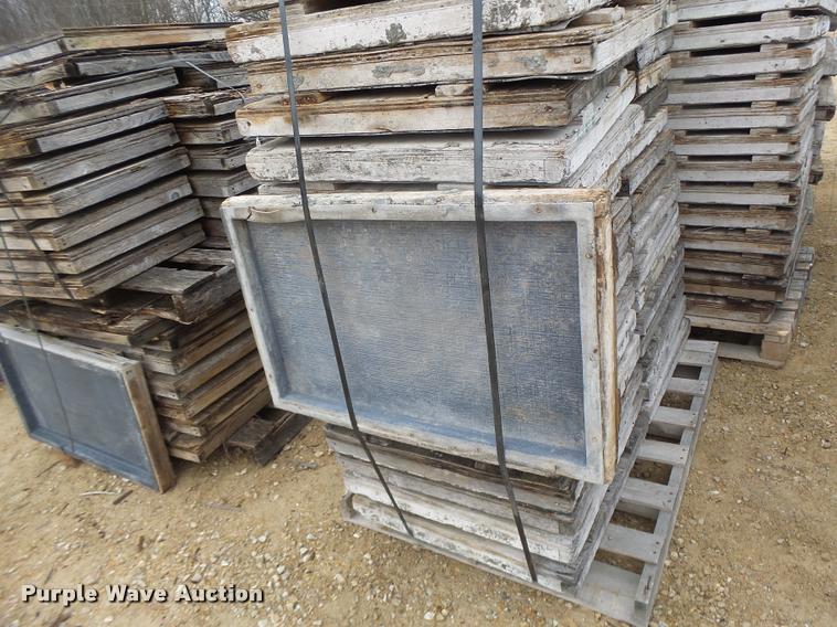 image for item DA9347 Approximately 128 fabric textured concrete forms