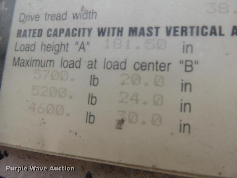 image for item DA9364 Hyster H60XM forklift