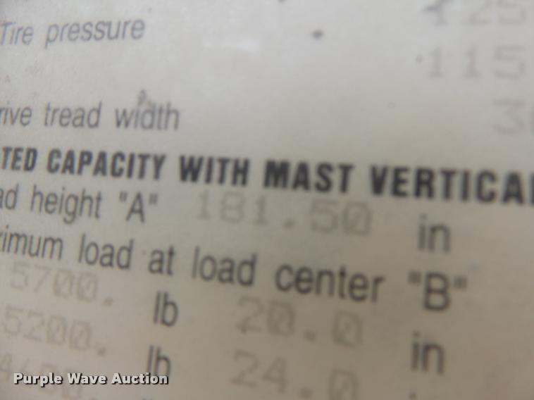 image for item DA9364 Hyster H60XM forklift