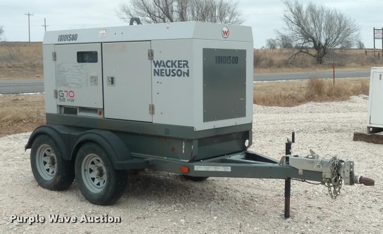 image for item DB0848 Wacker Neuson G70 generator