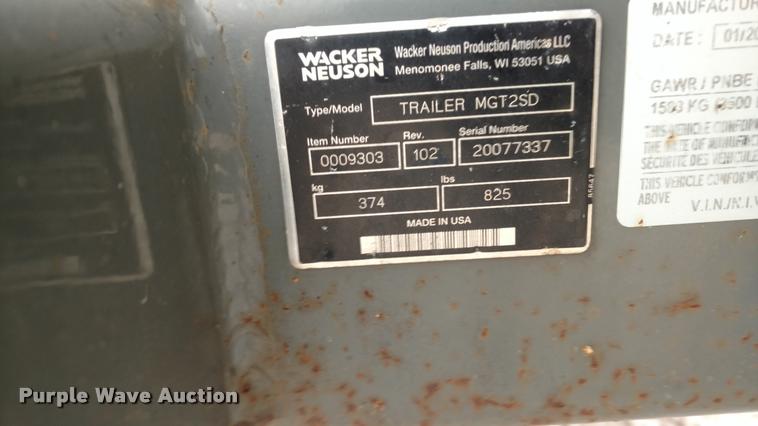 image for item DB0848 Wacker Neuson G70 generator