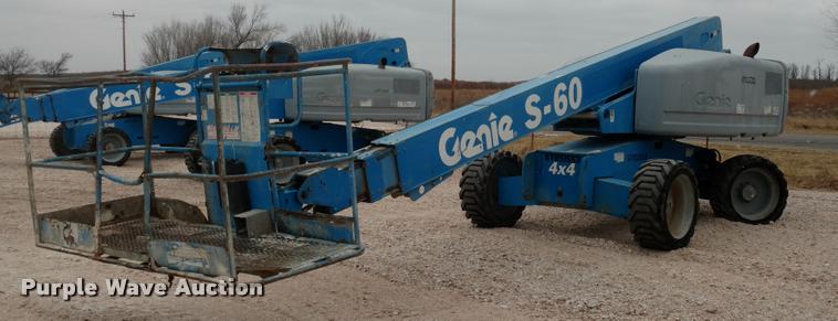image for item DB0850 2004 Genie S60 boom lift