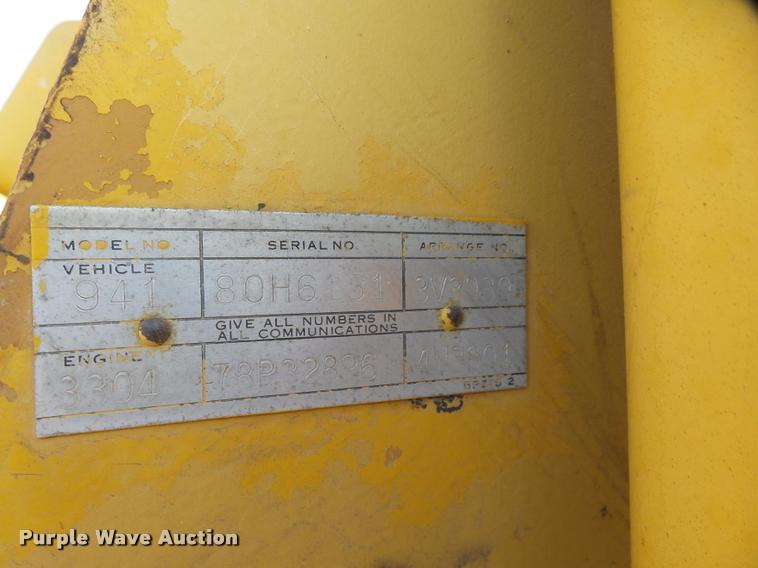 image for item DB0855 1977 Caterpillar 941B crawler loader