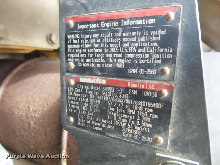 image for item DB2865 2007 Komatsu PC78MR-6 mini excavator