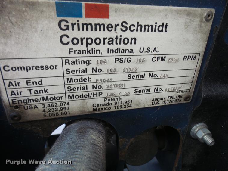 image for item DB2881 Grimmer Schmidt 185D air compressor