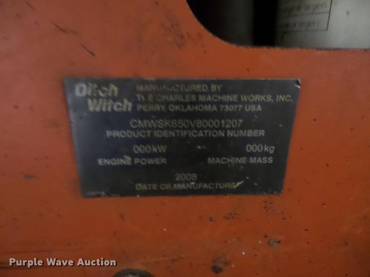 image for item DB2904 2008 Ditch Witch SK650 compact utility loader