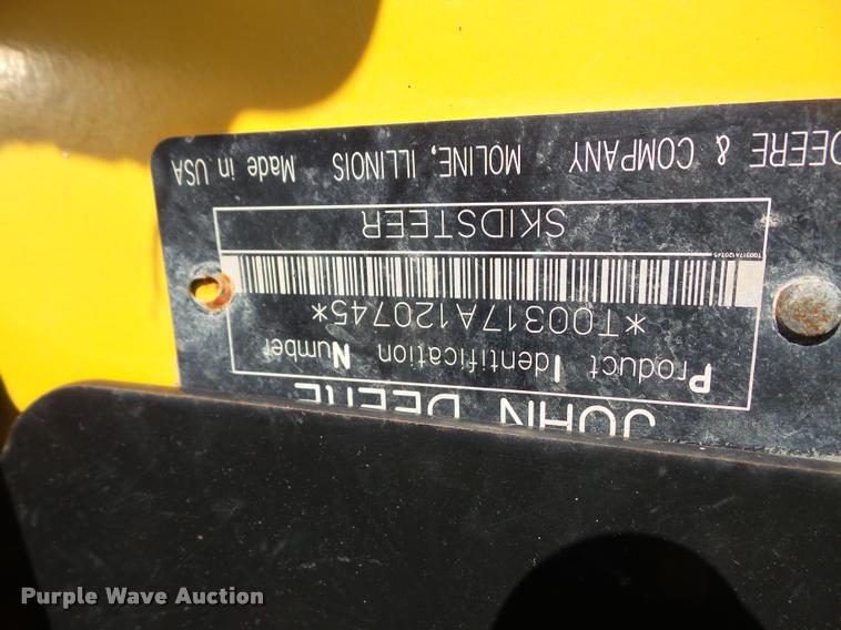 image for item DB2908 2006 John Deere 317 skid steer