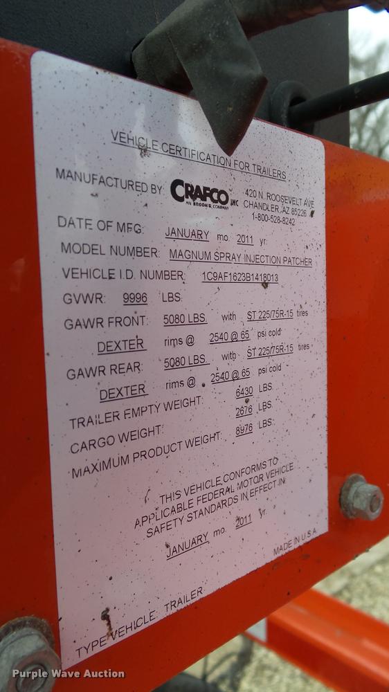 image for item DB2926 2011 Crafco Magnum spray insulation patcher