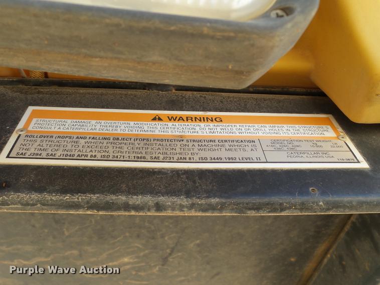 image for item DB4661 2001 Caterpillar 416C backhoe