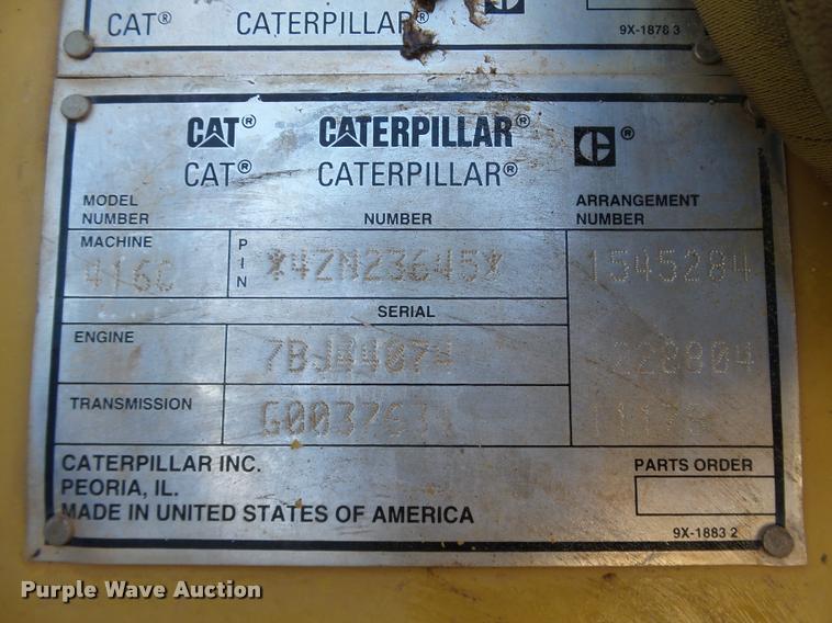 image for item DB4661 2001 Caterpillar 416C backhoe