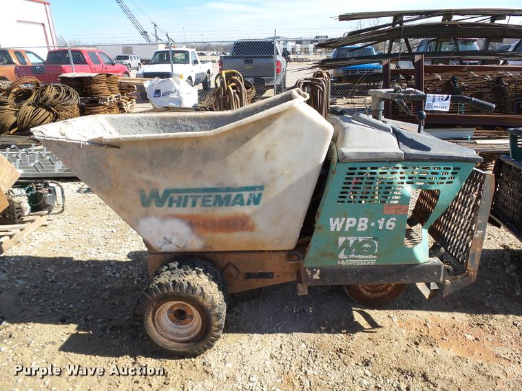 image for item DB4669 Multiquip Whiteman WPB-16 concrete buggy