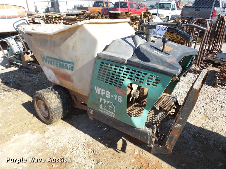 image for item DB4669 Multiquip Whiteman WPB-16 concrete buggy