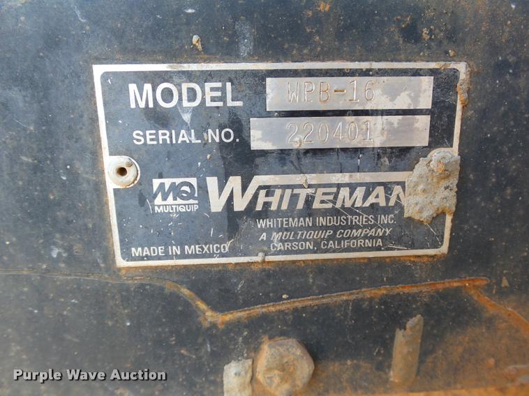 image for item DB4669 Multiquip Whiteman WPB-16 concrete buggy