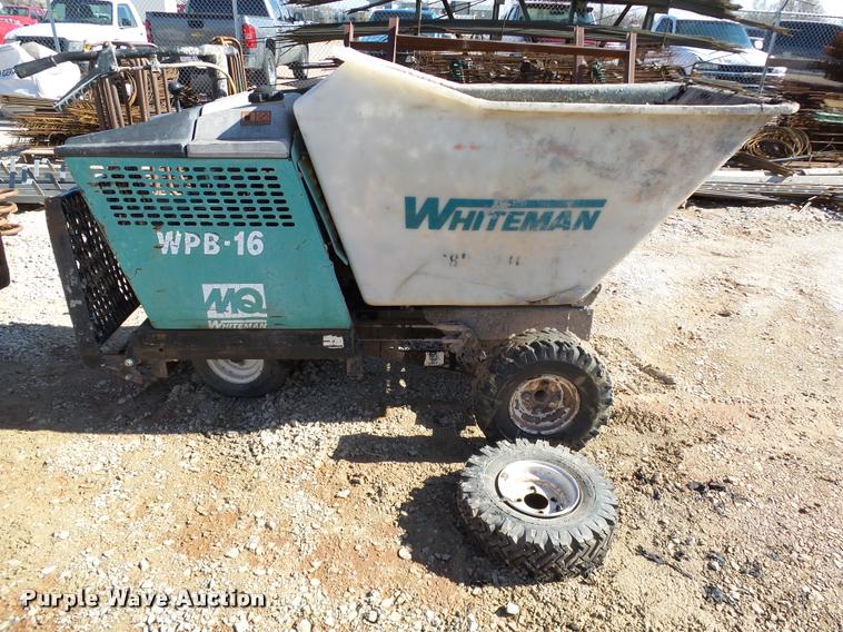 image for item DB4670 Whiteman Multiquip WPB-16 concrete buggy