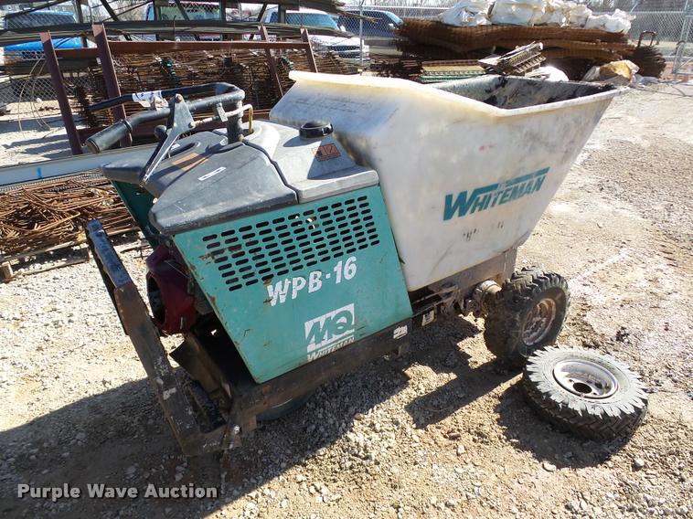 image for item DB4670 Whiteman Multiquip WPB-16 concrete buggy