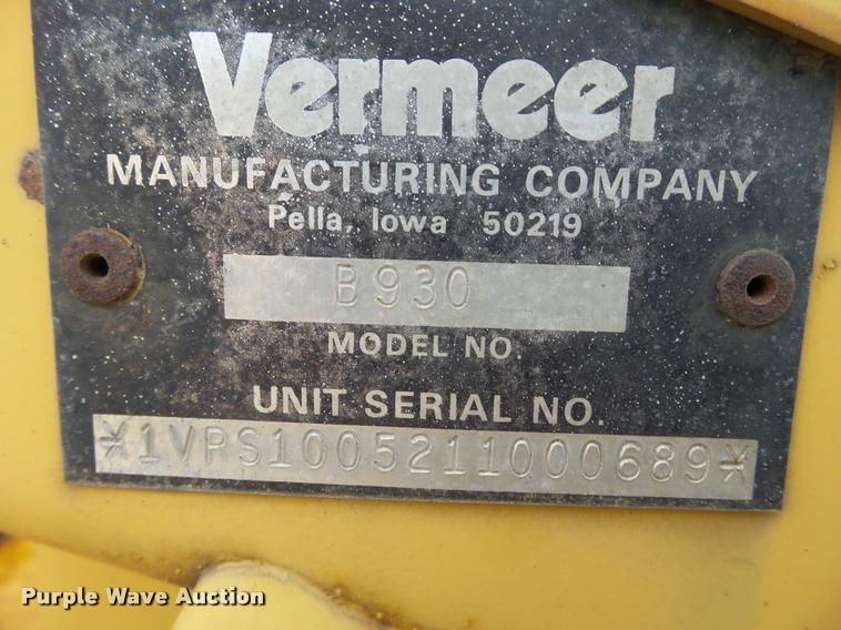 image for item DB5421 2001 Vermeer Flex Trak 75 trencher