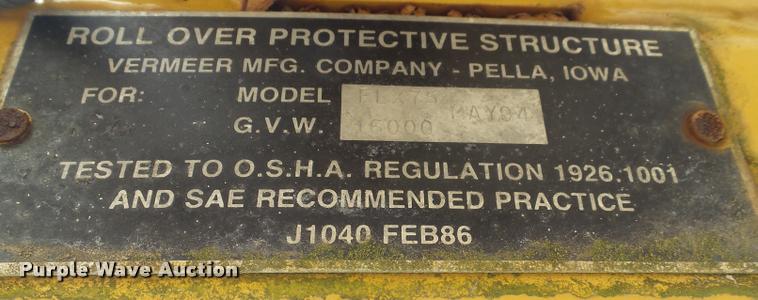 image for item DB5421 2001 Vermeer Flex Trak 75 trencher